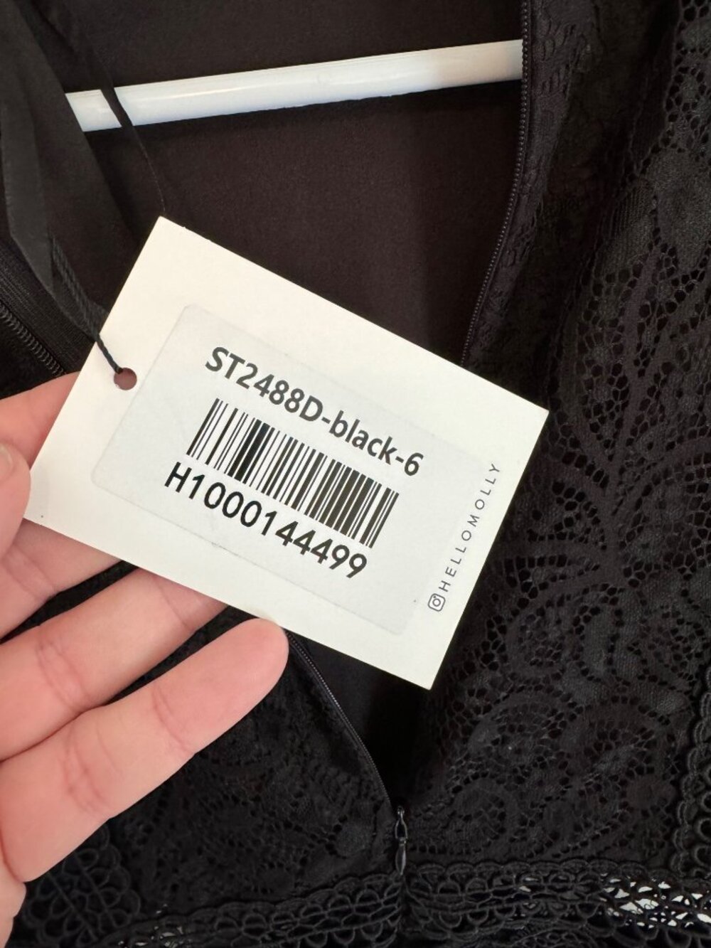 Hello Molly Black Lace Mini Dress Ruffle Cut Out Flutter Sleeves LBD NEW 2 Date - Picture 5 of 12